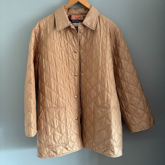 Vintage Salvatore Ferragamo Quilted Jacket - Picture 4 of 10